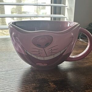 Cheshire Cat Ceramic Mug - Pink Grin Design